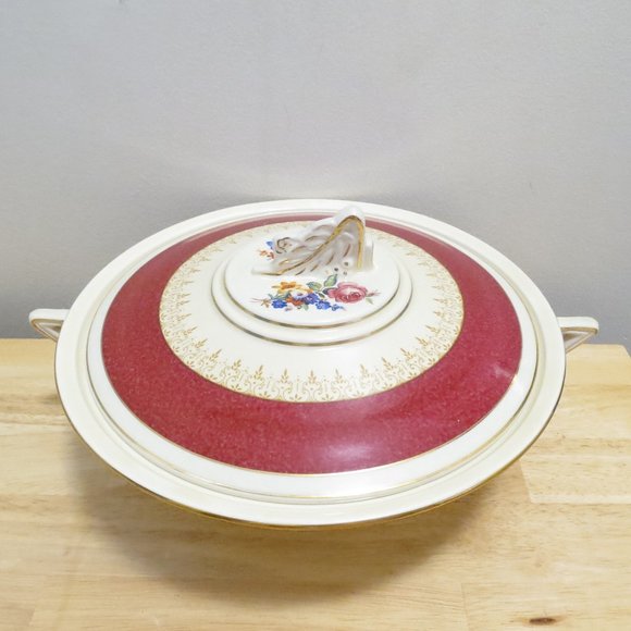 Serving Bowl Tureen with Lid Burgess & Leigh Burleigh Ware 9" 5594H Earthenware - Picture 2 of 15